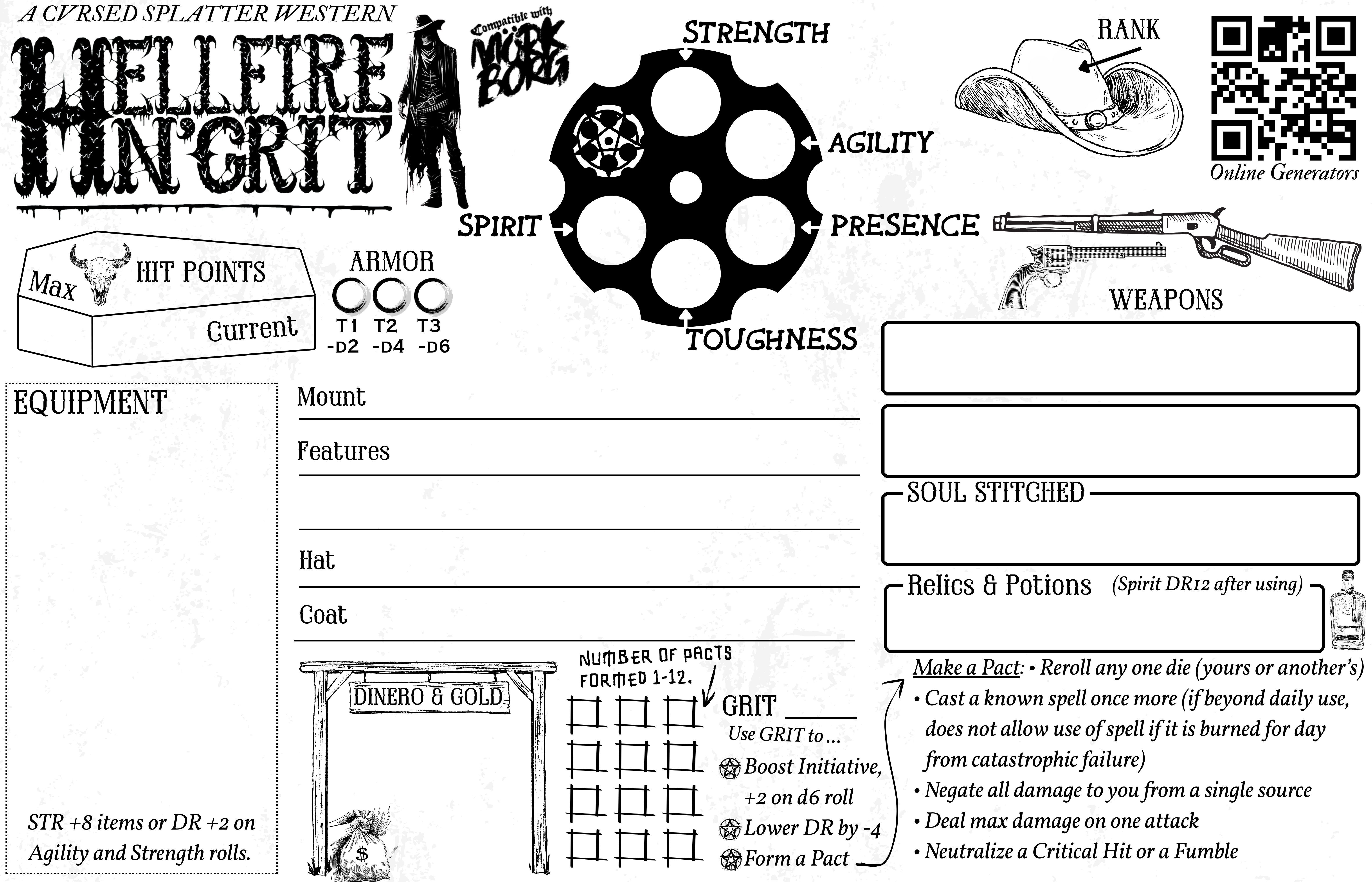 Character Sheet Front